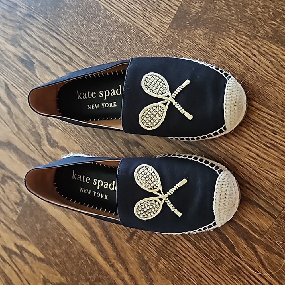 Kate Spade Doubles Tennis Embroidered Loafer Espadrilles